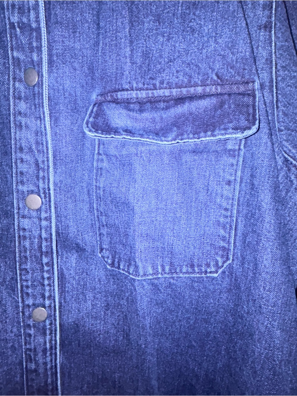Old Navy Dark Indigo Denim Shirt Jacket - Picture 5 of 10